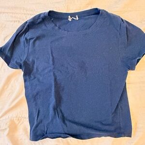 Tilly's Navy Blue Crop Top